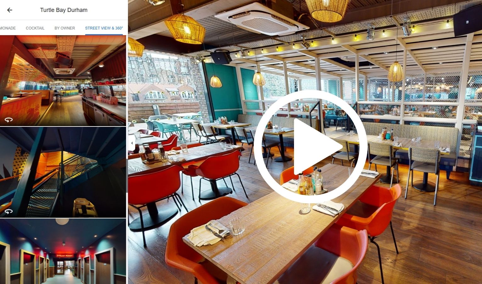 google-street-view Virtual Tours Restaurants & Bars | GO Virtual Tours